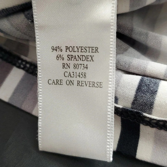 BCBGMaxazria Womens Faux Wrap Stretch Top with Tie Waist - Picture 10 of 11